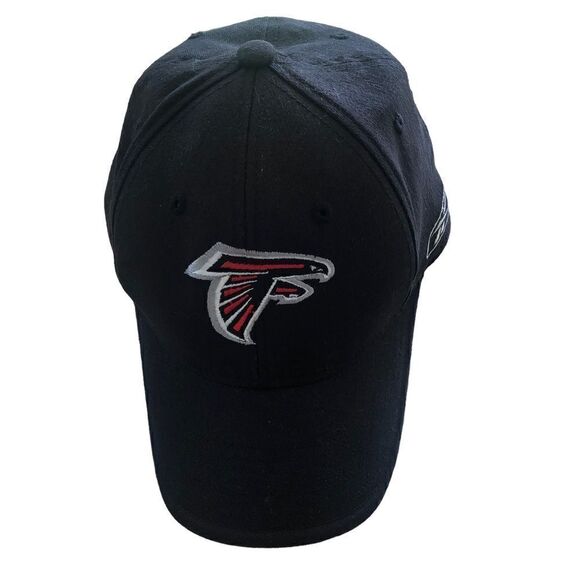 Reebok NFL Falcons Ball Cap Black Logo Fitted Stretch OS - Picture 3 of 6
